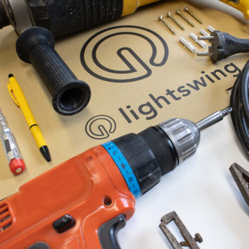 these tools you need for mounting the Lightswing tools for mounting the Lightswing