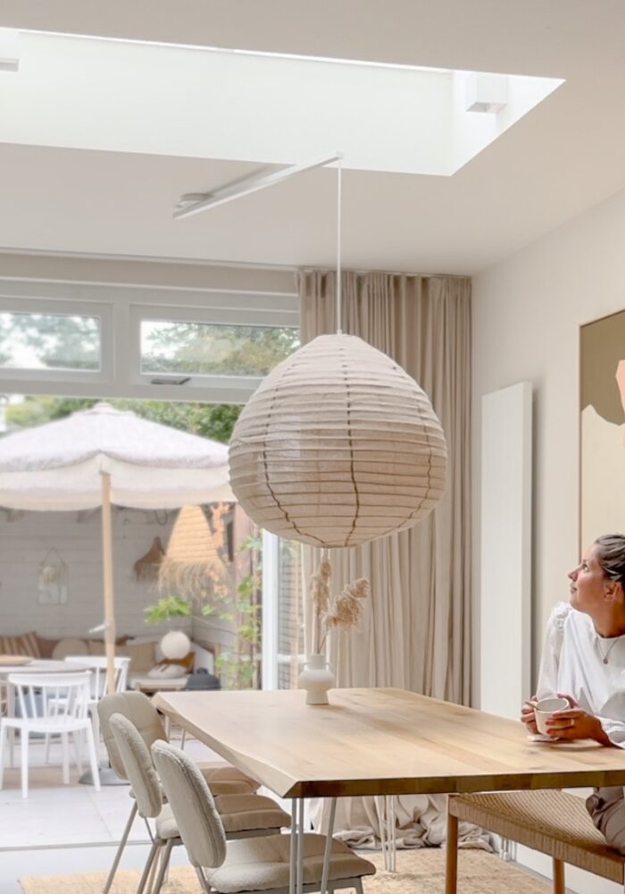 Lightswing Single white mounted under skylight Lightswing Single white mounted under skylight